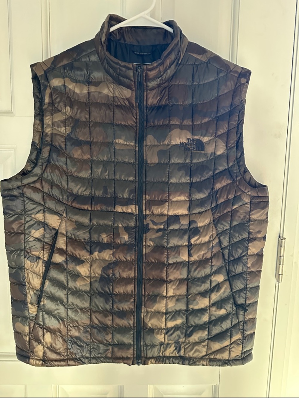 The North Face Men's Camo Quilted Vest - Brown/Green